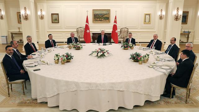 Erdoğan, yürütme ve yargı temsilcileri ile bir araya geldi