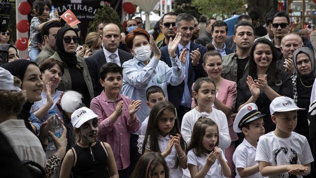 Akşener, Ankara’da 23 Nisan çocuk şenliğine katıldı