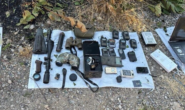 Irak’ın kuzeyinde çok sayıda silah, mühimmat ve teçhizat ele geçirildi