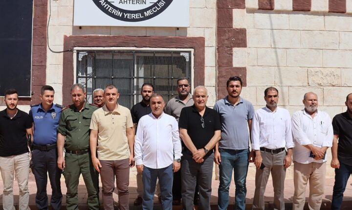 Türkiye Cumhuriyeti Kilis İl Vali Yardımcısı Hamza Özbilgi,Suriye’nin Kuzeyindeki Akterin Şehrini Ziyaret etti