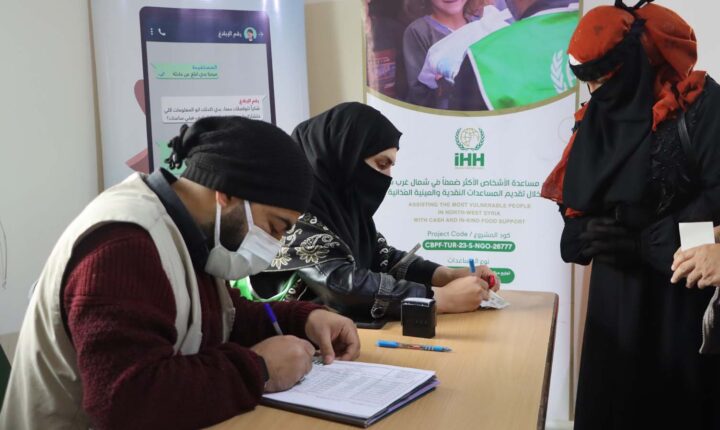 Türkiye Cumhuriyeti Merkezli İHH İnsani Yardım Vakfı ve  ve BM’den Suriye’deki ailelere kapsamlı nakdi ve ayni destek projesi