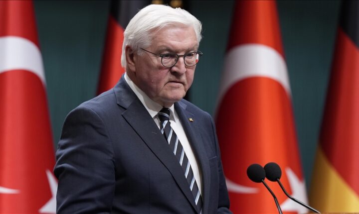Almanya Cumhurbaşkanı Steinmeier: Türkiye Cumhuriyeti ile ortak bir çıkarımız var, o da artık bölgede kalıcı barışın yerleşmesi