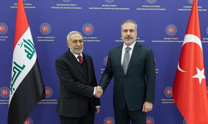 Türkiye Cumhuriyeti Dışişleri Bakanı Fidan, Irak Temsilciler Meclisi Başkanı Meşhedani ile görüştü