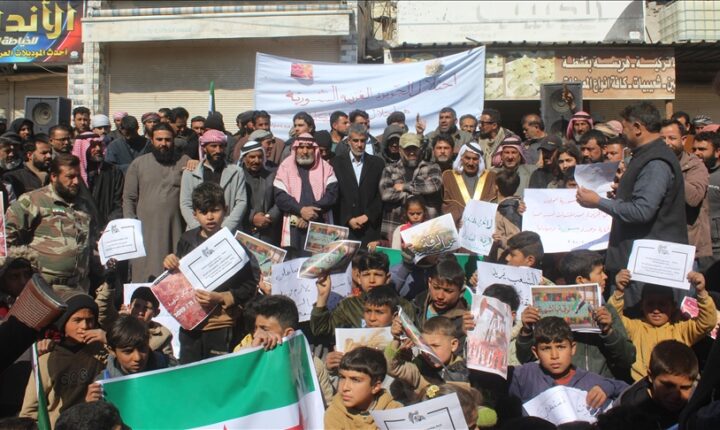 Suriye’de işgalini sürdüren terör örgütü PKK/YPG protesto edildi