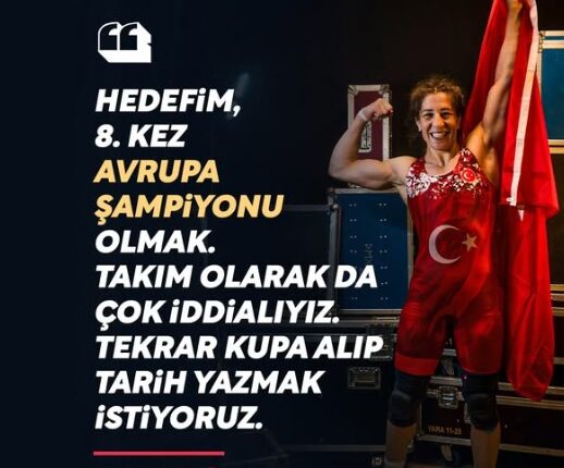 🇹🇷 Milli güreşçi Yasemin Adar Yiğit’in hedefi 8. Avrupa şampiyonluğu.