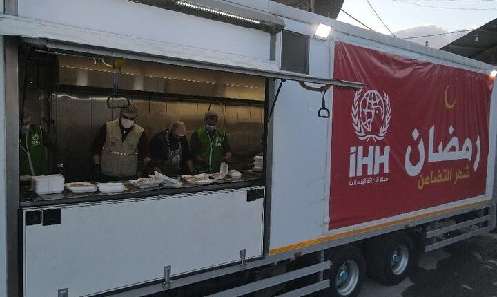 Türkiye Cumhuriyeti Merkezli İHH İnsani Yardım Vakfı Mobil Aşevi Şam’da