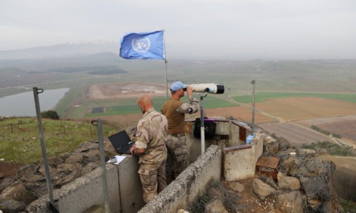 Birleşmiş Milletler Kuneytra kırsalındaki çok sayıda askeri üssü denetliyor.