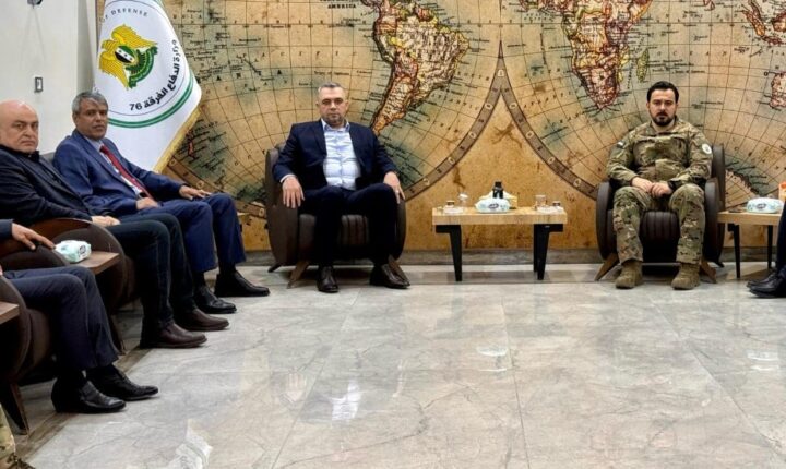 Suriye Türkmen Meclisi Başkanı Faysal Öztürk, Suriye Ordusu Komutanlarından Seyf Ebubekir Polat’ı ziyaret etti