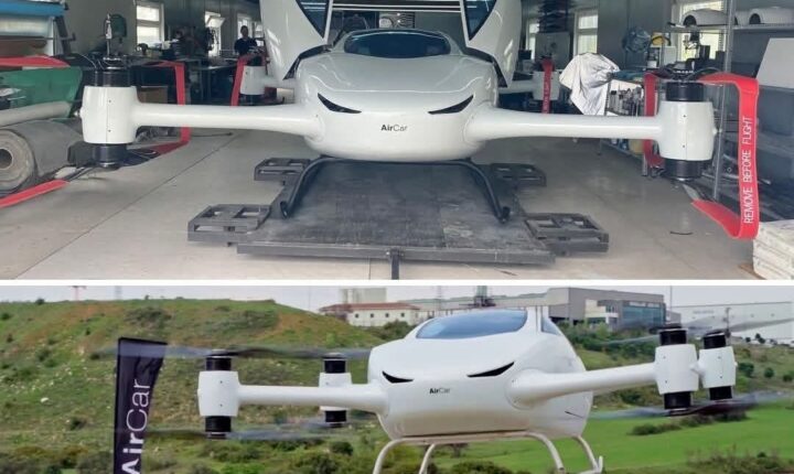 Türkiye’nin uçan otomobili insanlı uçuşlara başladı