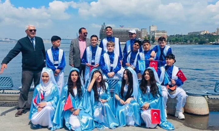 Irak Türkmeneli’den gelen çocuklar Türk Dünyası Ses   yarışmasına katılıyor