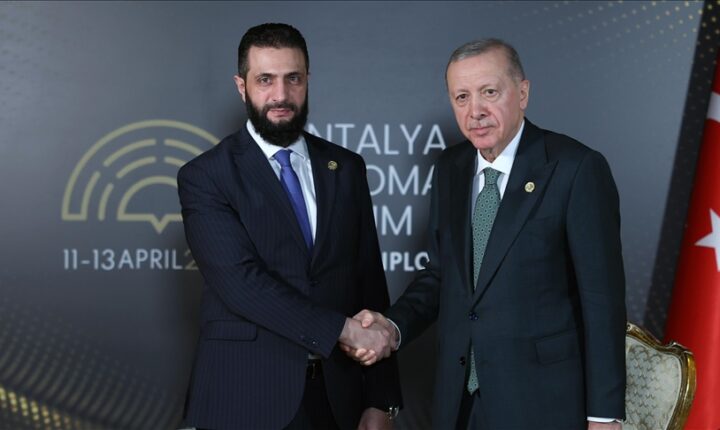 Suriye Cumhurbaşkanı Şara’dan Türkiye Cumhuriyeti Cumhurbaşkanı Erdoğan’a teşekkür