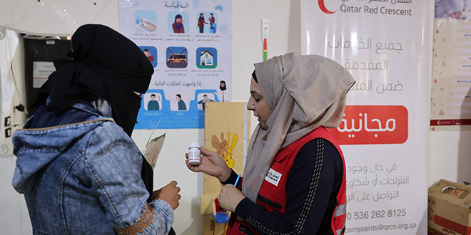 Katar Kızılayı ve BM Ortak İnsani Projesi Suriye’de Hayata Geçirildi