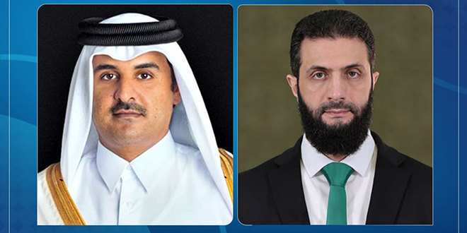 Suriye Cumhurbaşkanı Şara, Katar Emiri ile telefonda görüştü