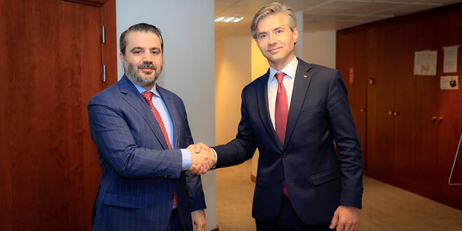 Bakanı El Şeybani, Brüksel’de Litvanyalı mevkidaşı Kestutis Budrys İle Bir Araya Geldi