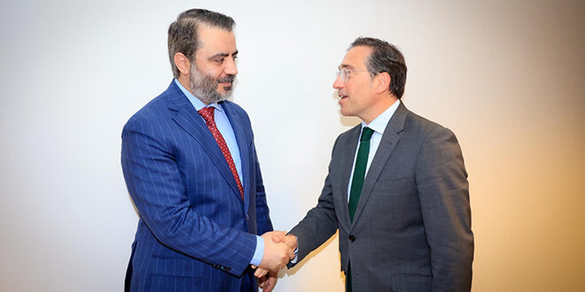 Bakan El Şeybani, İspanyol Mevkidaşı Jose Manuel İle Görüştü