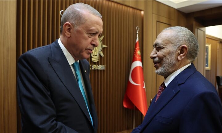 Türkiye Cumhuriyeti Cumhurbaşkanı Erdoğan, Irak Temsilciler Meclisi Başkanı Meşhedani’yi kabul etti