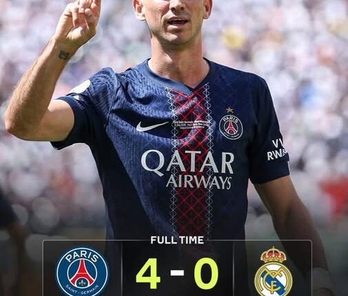 PSG, Real Madrid,i sahadan sildi