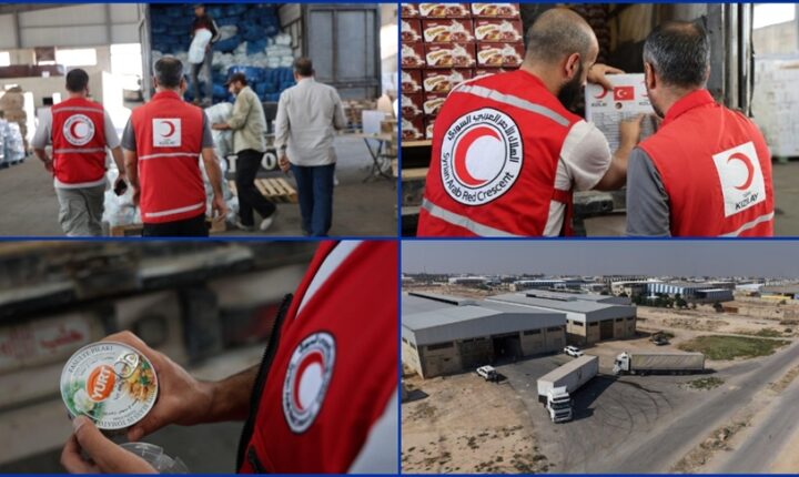 Türk Kızılay, Suriye’nin Süveyda ilindeki sivillere 2 tır insani yardım gönderdi