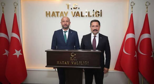 Suriye’nin afet yönetimi liderinden Hatay Valisi’ne ziyaret