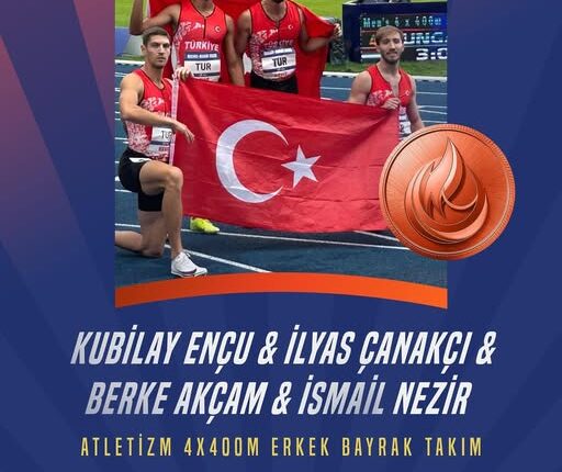 Atletizmde bayrak takımımızdan bronz madalya!