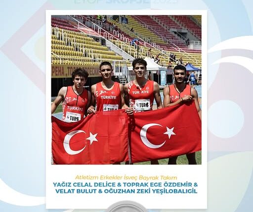 Atletizmde bayrak takımımızdan gümüş madalya!