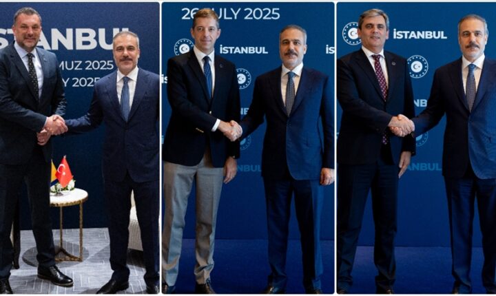 Türkiye Cumhuriyeti Dışişleri Bakanı Fidan, İstanbul’da Balkan ülkelerinden mevkidaşlarıyla görüştü