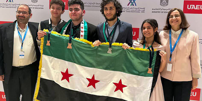Birleşik Arap Emirlikleri’nde Dünya Kimya Olimpiyatları’nda Suriye’ye Dört Madalya