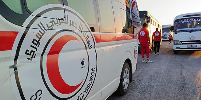 Suriye Arap Kızılayı’na Ait Yardım Konvoyu Süveyda’ya Doğru Yola Çıktı