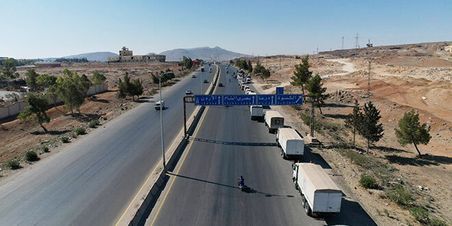 Suriye Sağlık Bakanlığı’ndan Süveyde İline Tıbbi Yardım Konvoyu