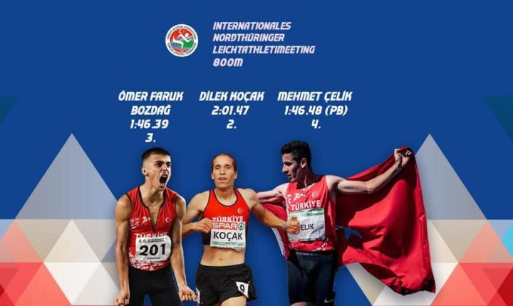 Almanya’daki Uluslararası Kuzey Thüringen yarışmasında mücadele eden milli atletler, 2 madalya kazandı.
