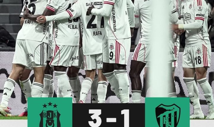 Maç Sonu:   Beşiktaş 3 – 1 Kocaelispor