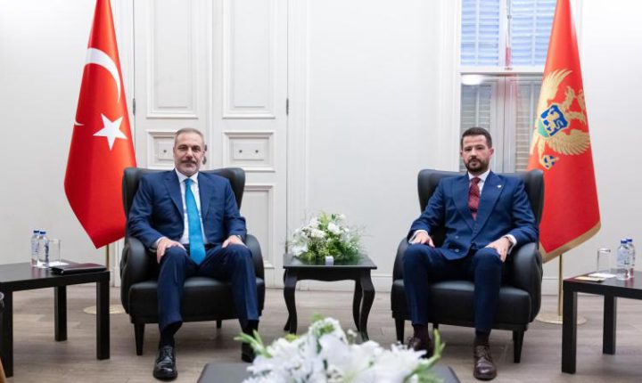 Türkiye Cumhuriyeti Dışişleri Bakanı Fidan, Karadağ Cumhurbaşkanı Milatovic tarafından kabul edildi