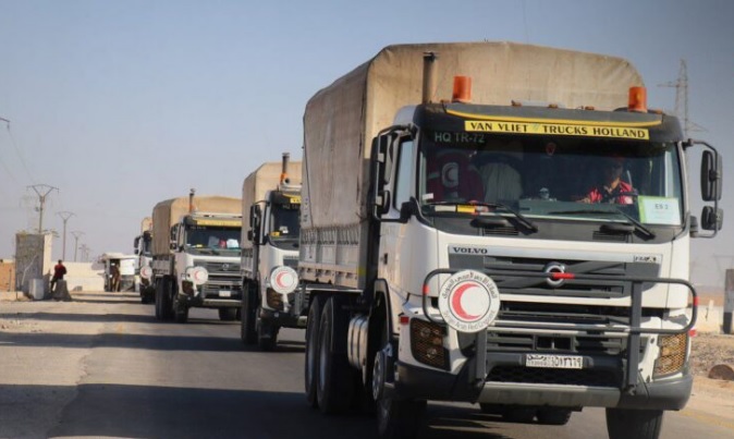 Şam’dan Süveyda’ya Yeni İnsani Yardım Konvoyu