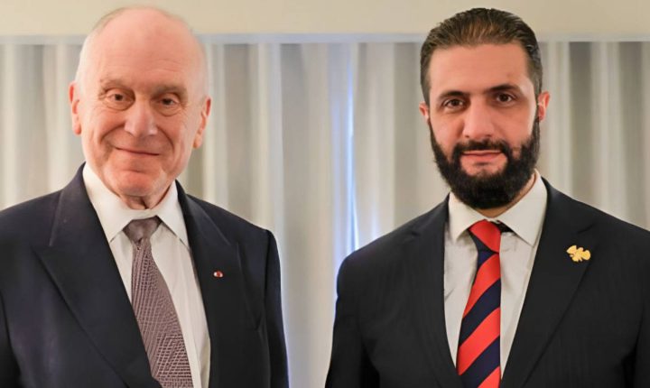 Suriye Devlet Başkanı Şara, New York’ta Dünya Yahudi Kongresi Başkanı ile Görüştü