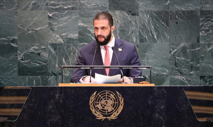 Suriye Cumhurbaşkanı Şara, Suriyelilere destek veren Türkiye Cumhuriyeti ile diğer ülkelere BM kürsüsünden teşekkür etti