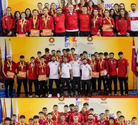 🇹🇷🤼 Romanya’daki Balkan şampiyonasında Genç Güreşçilerimiz tüm yaş gruplarında Takım halinde Balkan Şampiyonu oldu.💪
