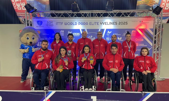Sporcularımız, Fransa’da düzenlenen ITTF Masa Tenisi Dünya Para Elite Turnuvası’nı  madalyayla tamamladı.