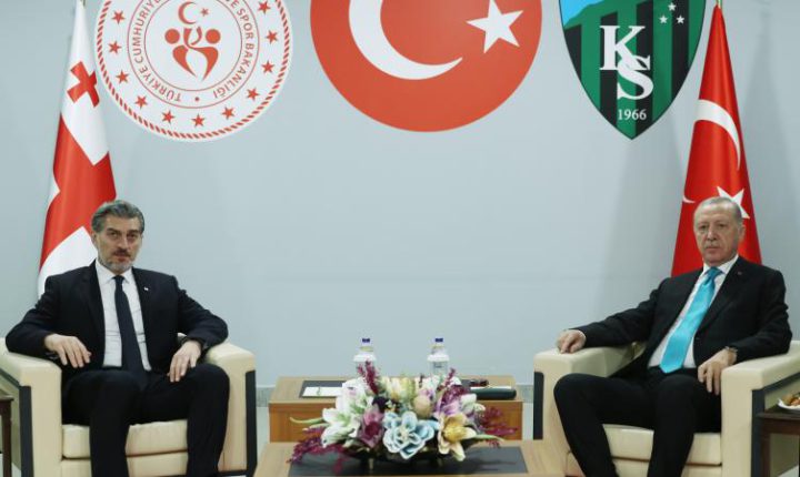Türkiye Cumhuriyeti Cumhurbaşkanı Erdoğan ile Gürcistan Cumhurbaşkanı Kavelaşvili görüştü