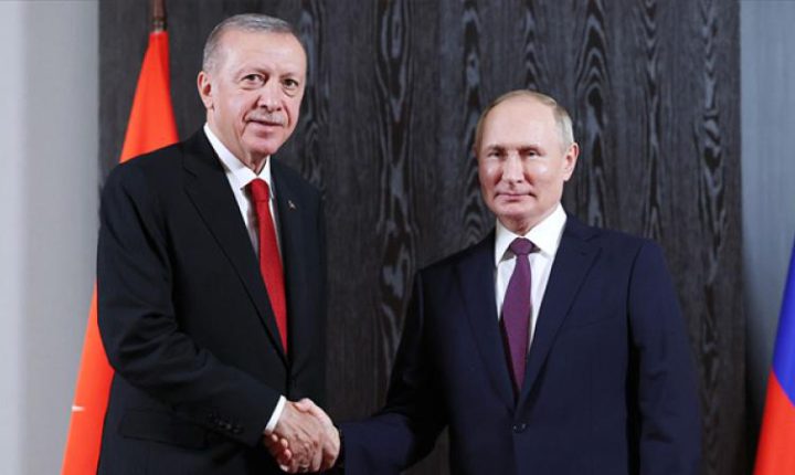 Türkiye Cumhuriyeti Cumhurbaşkanı Erdoğan, Rusya Devlet Başkanı Putin’le görüştü