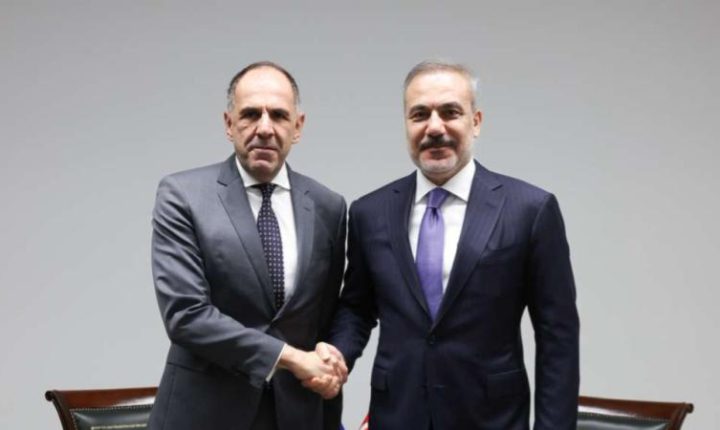 Bakan Fidan, Yunan mevkidaşı Gerapetritis ile Lüksemburg’da bir araya geldi