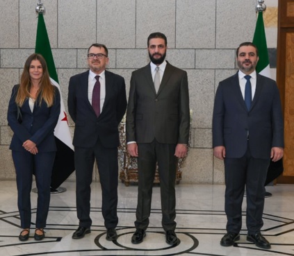 Suriye Cumhurbaşkanı Şara, İtalya Büyükelçisi Ravagnan’ın Güven Mektubunu Kabul Etti