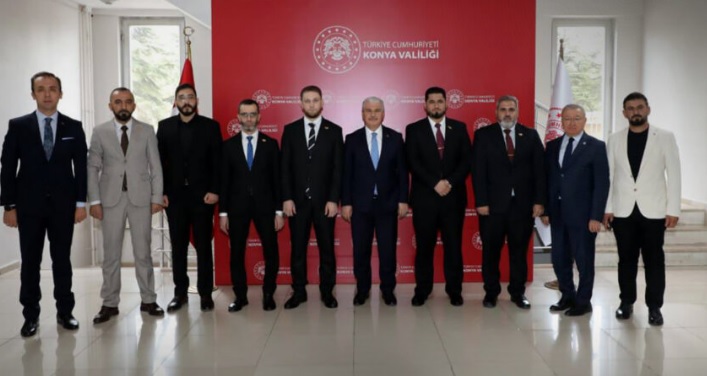 Suriye Heyeti, Konya Valisi ve Büyükşehir Belediye Başkanı ile Görüştü