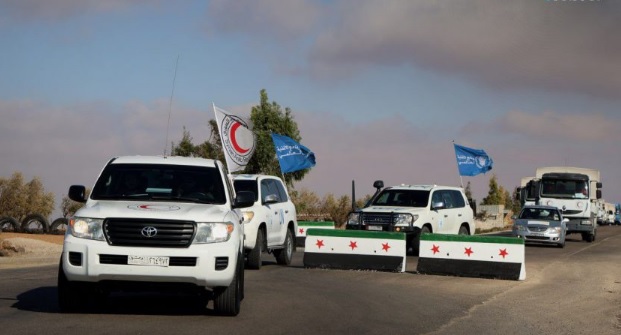 Süveyda’ya İnsani ve Ticari Yardım Konvoyları Giriş Yaptı