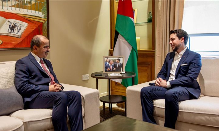 Ürdün Veliaht Prensi Hüseyin, Türkiye Cumhuriyeti’nin Amman Büyükelçisi Caymazoğlu’nu kabul etti