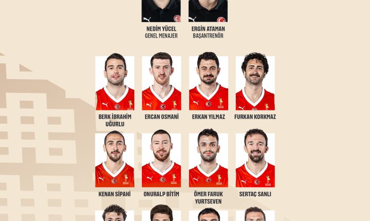 FIBA 2027 Basketbol Dünya Kupası Elemeleri’nde mücadele edecek A Erkek Milli Takımımızın 12 kişilik kadrosu açıklandı.