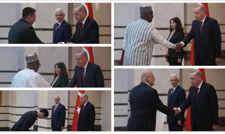 Türkiye Cumhuriyeti Cumhurbaşkanı Erdoğan, 5 ülkenin büyükelçisini kabul etti