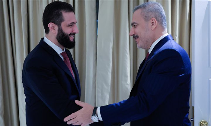 Bakan Fidan, Suriye Cumhurbaşkanı Şara ile ABD’de bir araya geldi