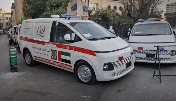 Suriye, Küresel Hayır Kurumu’ndan 16 Ambulans Teslim Aldı