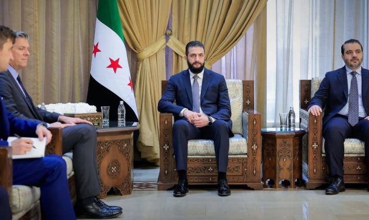 Suriye Cumhurbaşkanı Şara, Şam’da ABD Kongresi’nden Bir Heyeti Kabul Etti