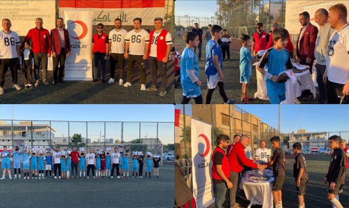 Türk Kızılay, Kerküklü gençlere spor malzemesi desteğinde bulundu